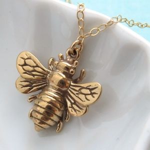 Golden Bee Necklace - SAMPLE SALE